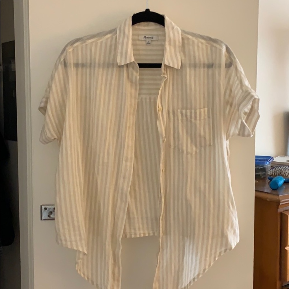 Madewell Tie-Front Central Shirt